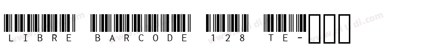 Libre Barcode 128 Te字体转换
